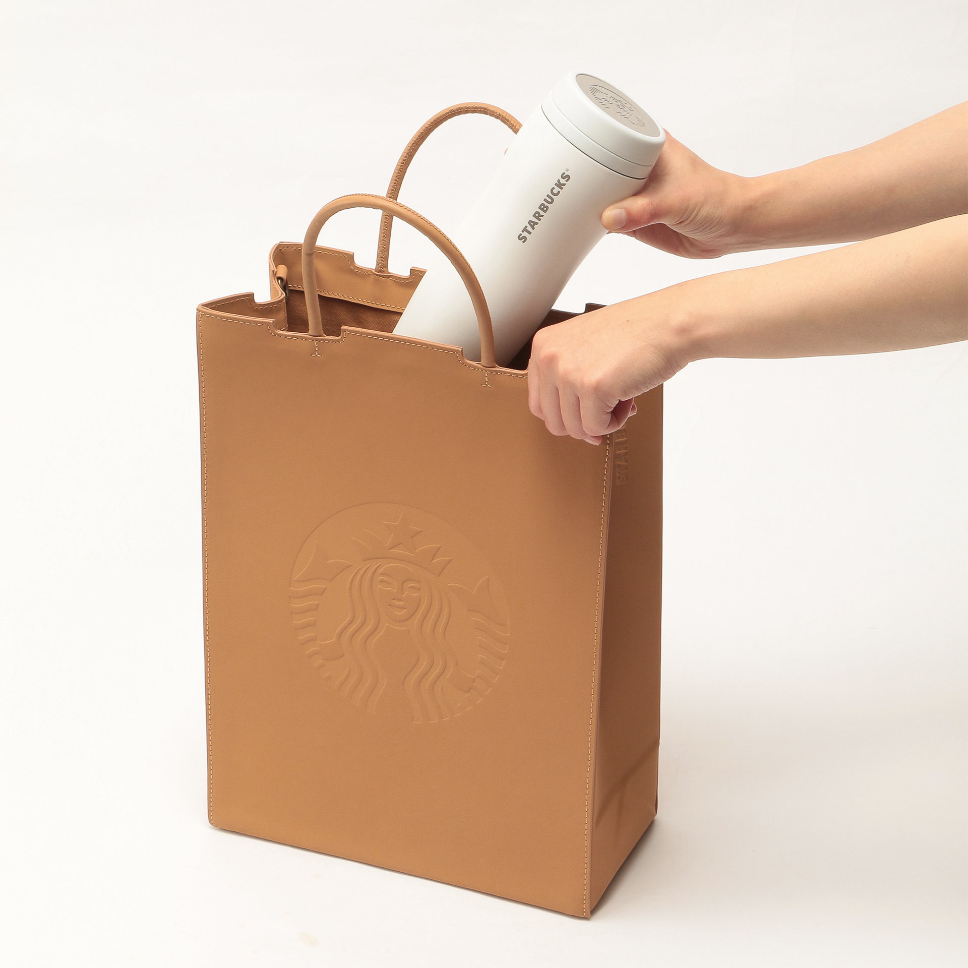 2WAYレザートートバッグ