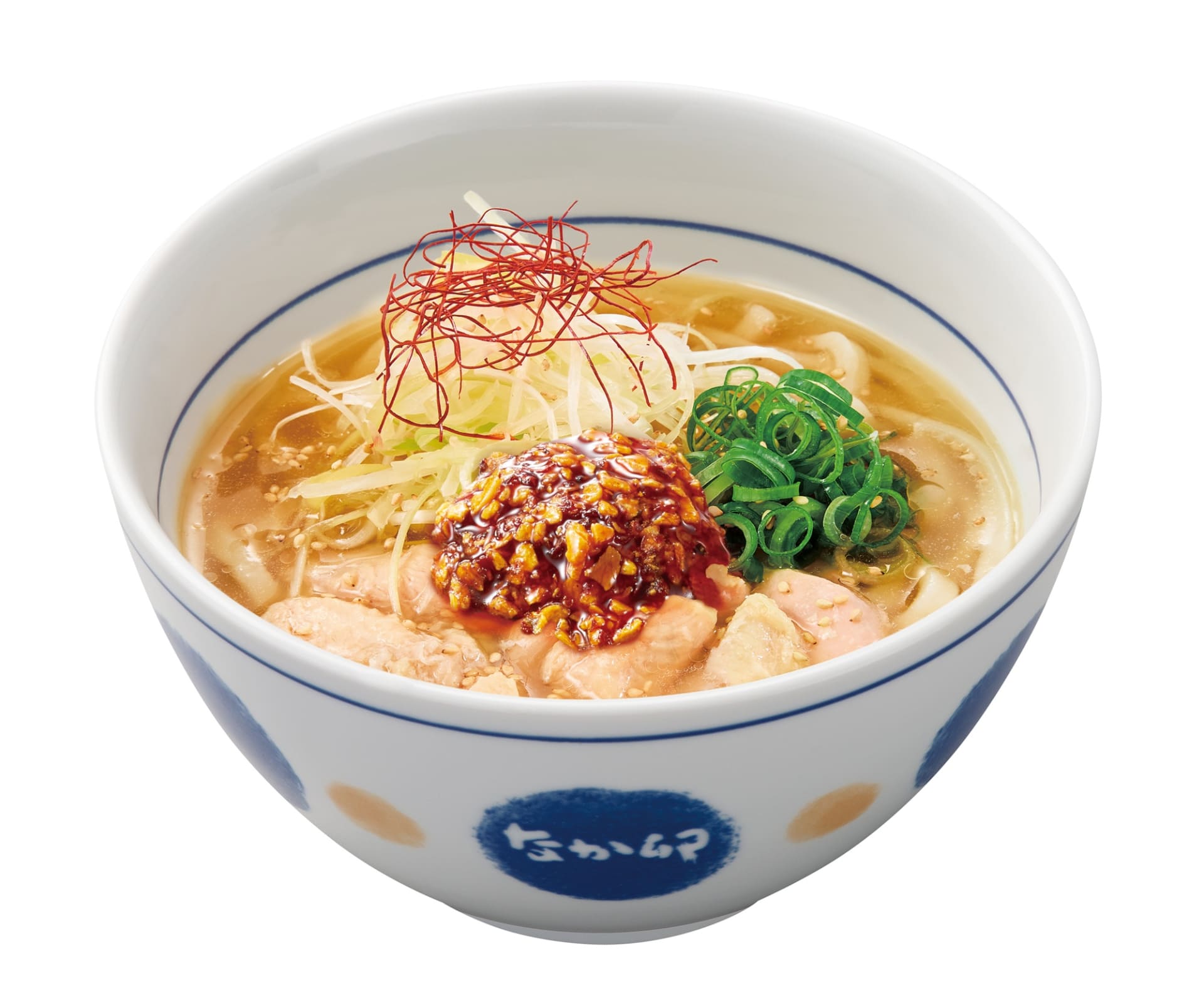 「食べラー白髪ねぎ鶏塩うどん」（並780円、大880円）