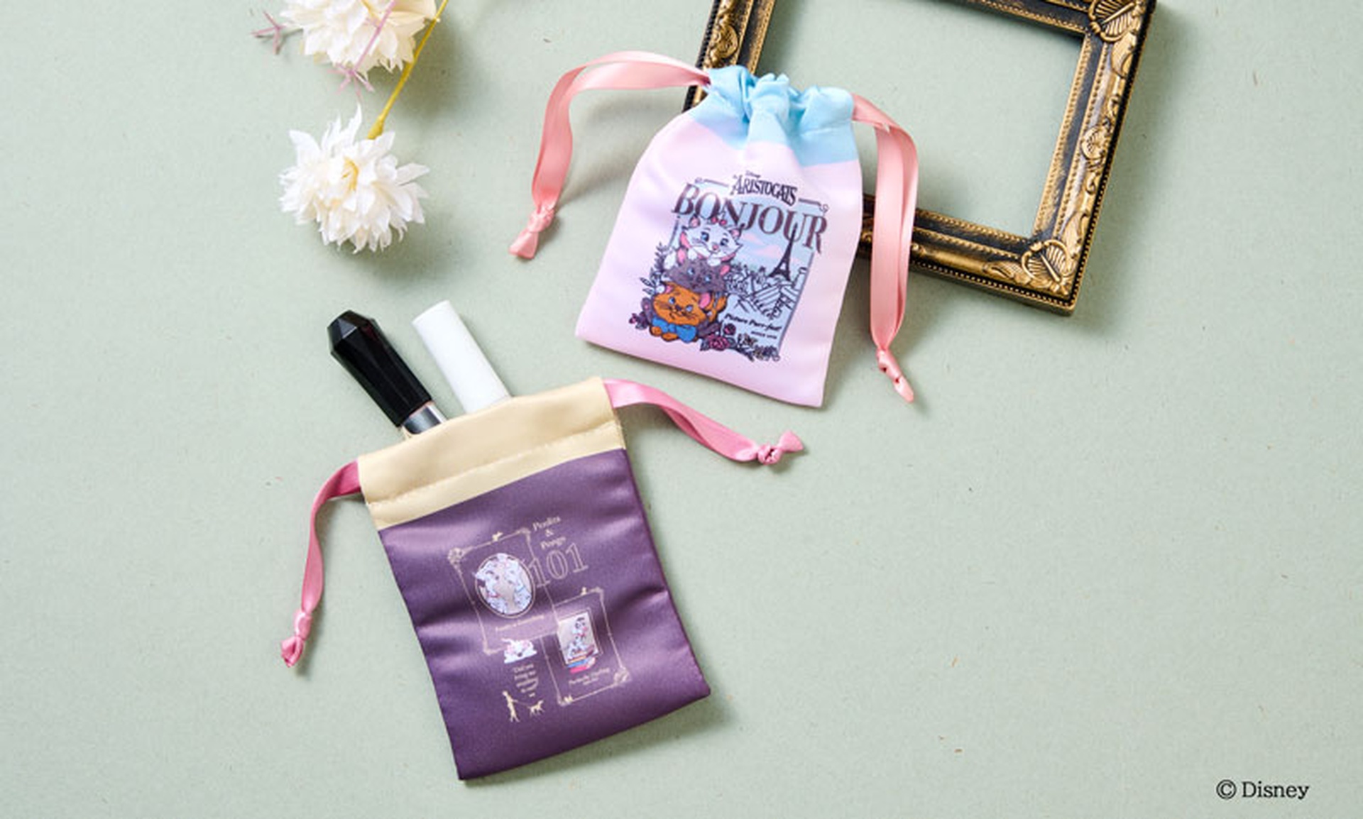 「ディズニークラッシックキャラクター」リボン巾着