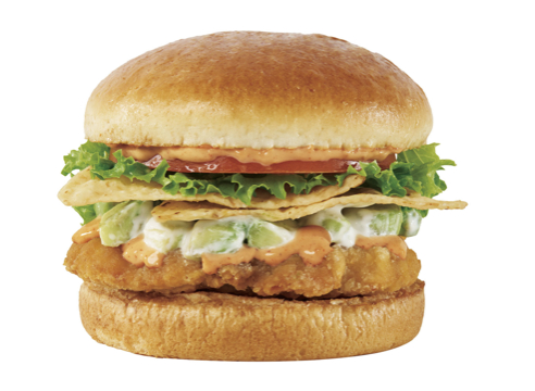 「カリフォルニアチキンフィレバーガー」（850円）