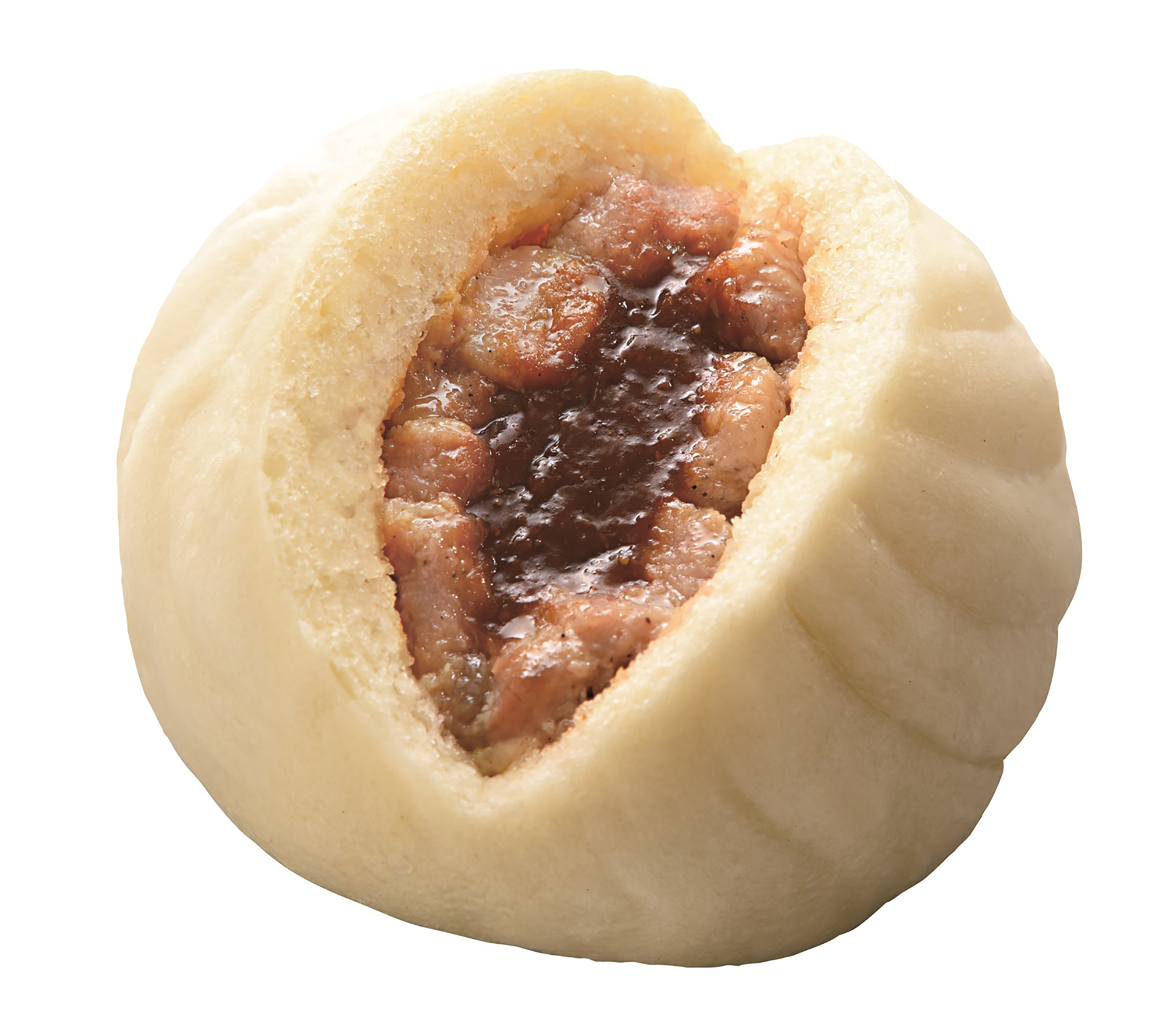 「極旨黒豚まん ピリ辛味噌」（240円）