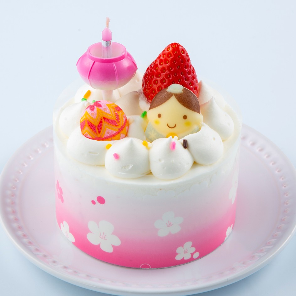 「桃の節句 ちいさなひなケーキ 白」（1040円）