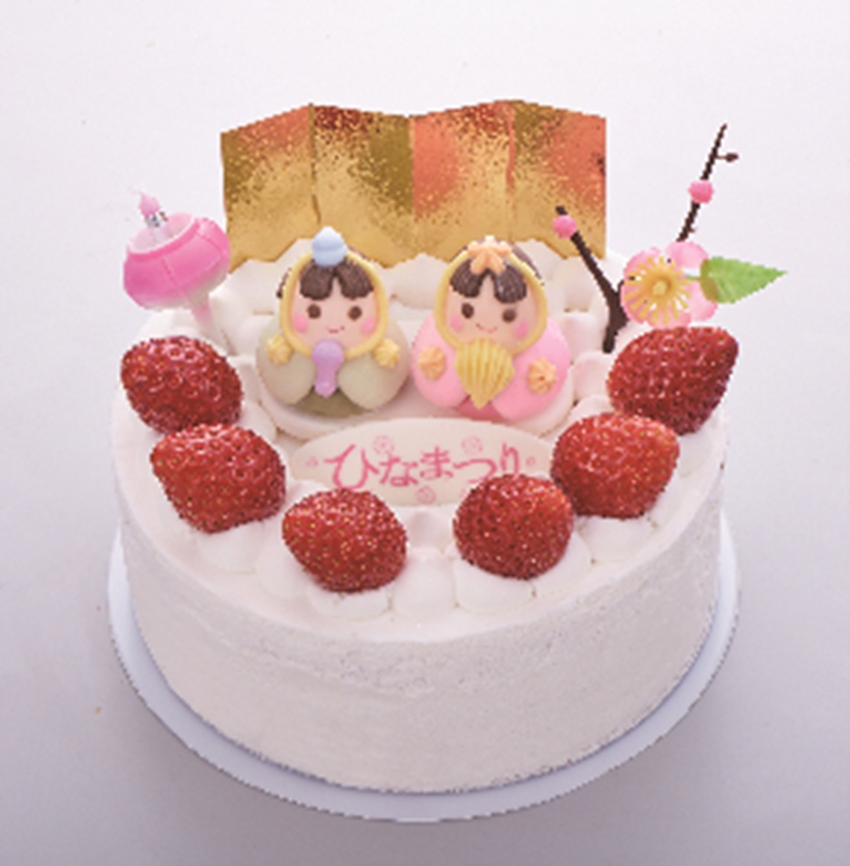 「桃の節句 乳と卵と小麦粉を使用していないデコレーション」（3672円）