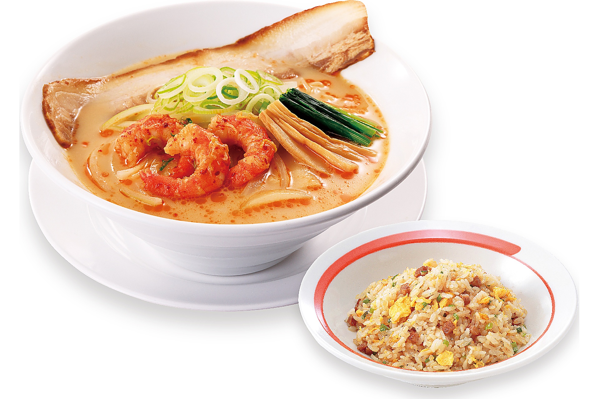 エビ味噌らーめんチャーハンセット（1190円）