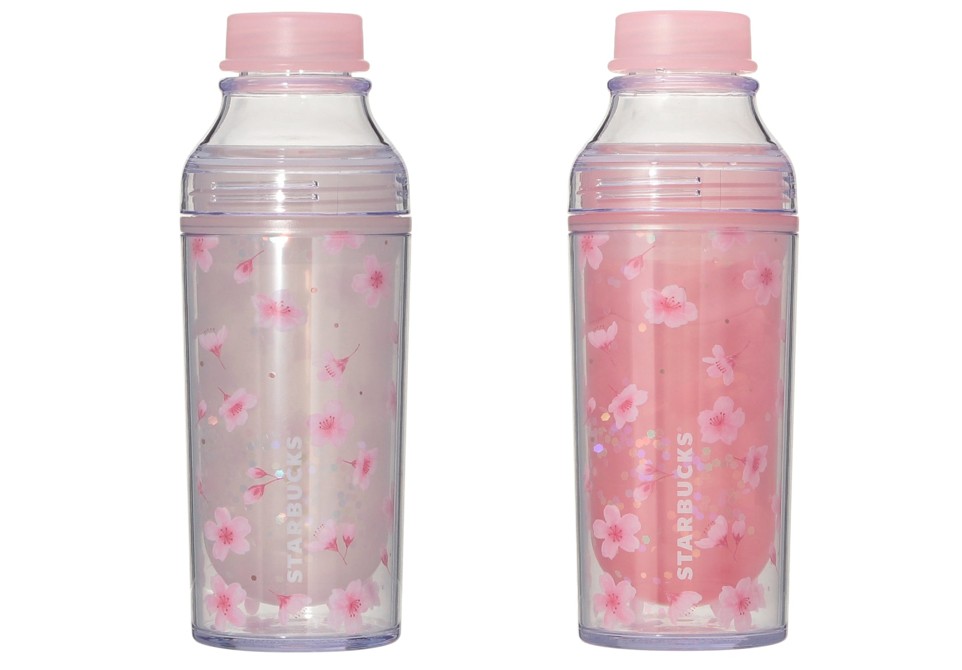 SAKURA2026カラーチェンジングボトル473mL（右がカラーチェンジングイメージ）