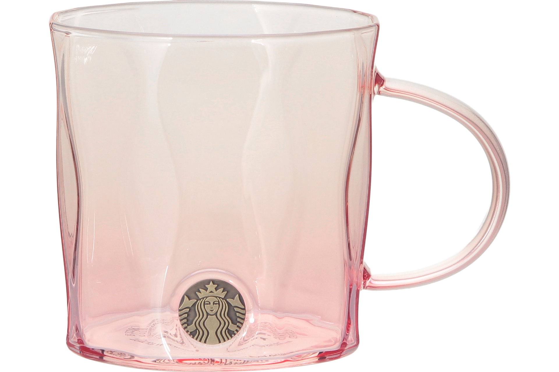 SAKURA2026耐熱グラスマグメダルピンクグラデーション355mL