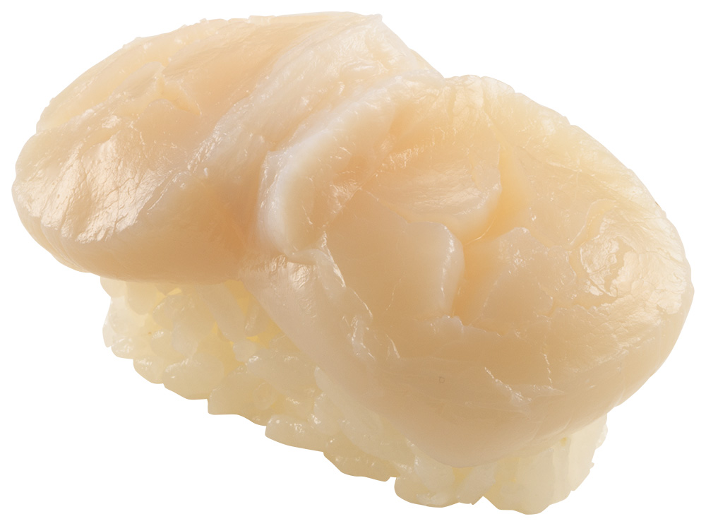 「北海道産 ジャンボほたて貝柱」（360円～）