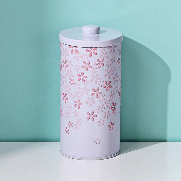 「さくらキャニスター缶」（ホワイト）