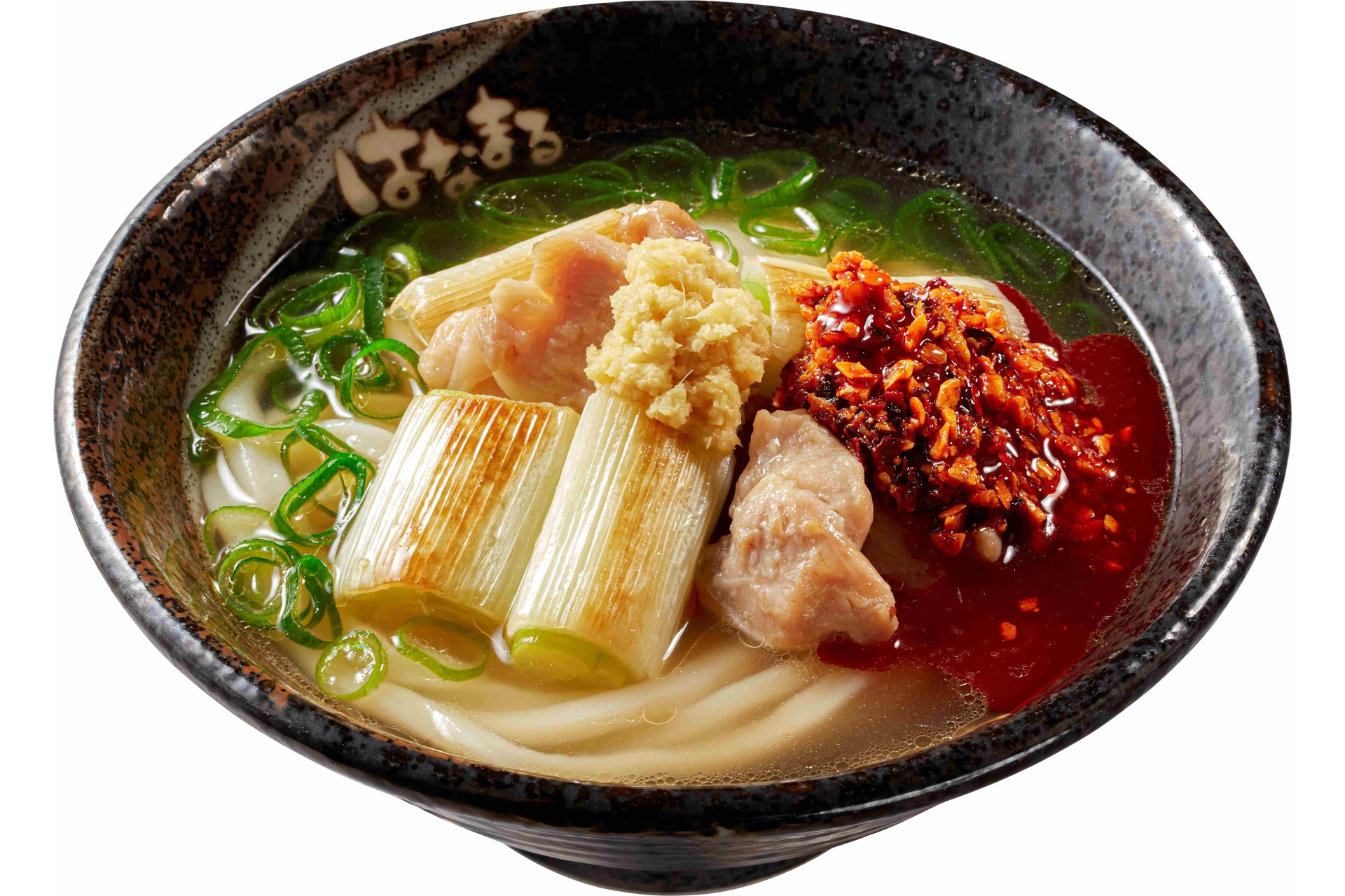 （食べるラー油）生姜鶏ねぎ塩うどん
