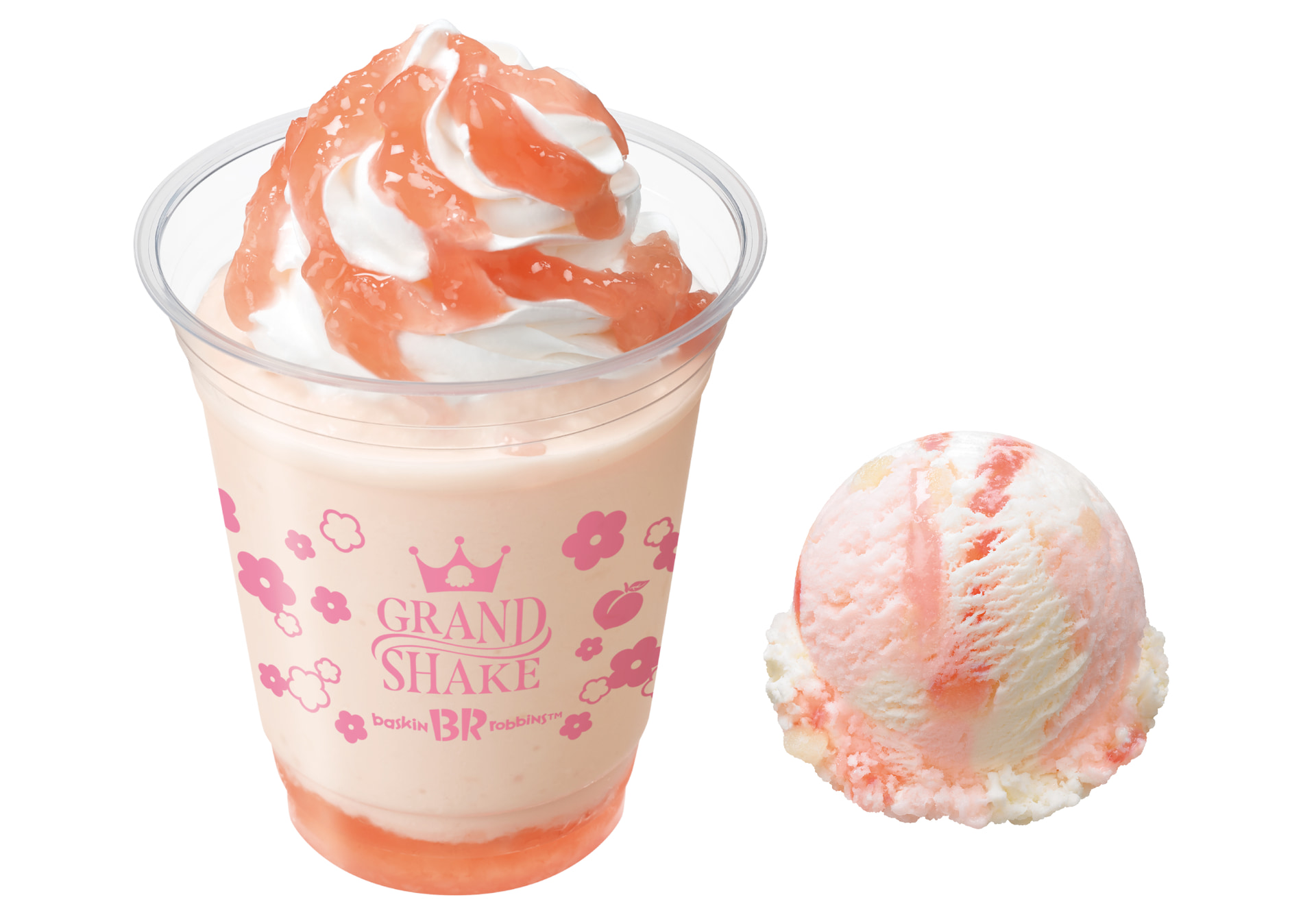 グランドシェイク 白桃みるくシェイク