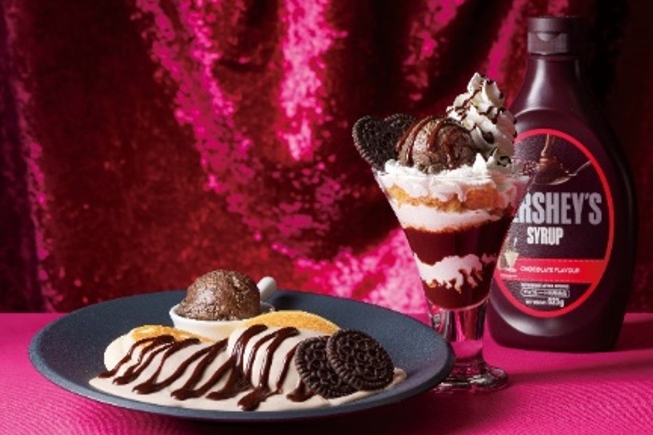 ハーシーチョコレートパンケーキ/ハーシーチョコレートパフェ