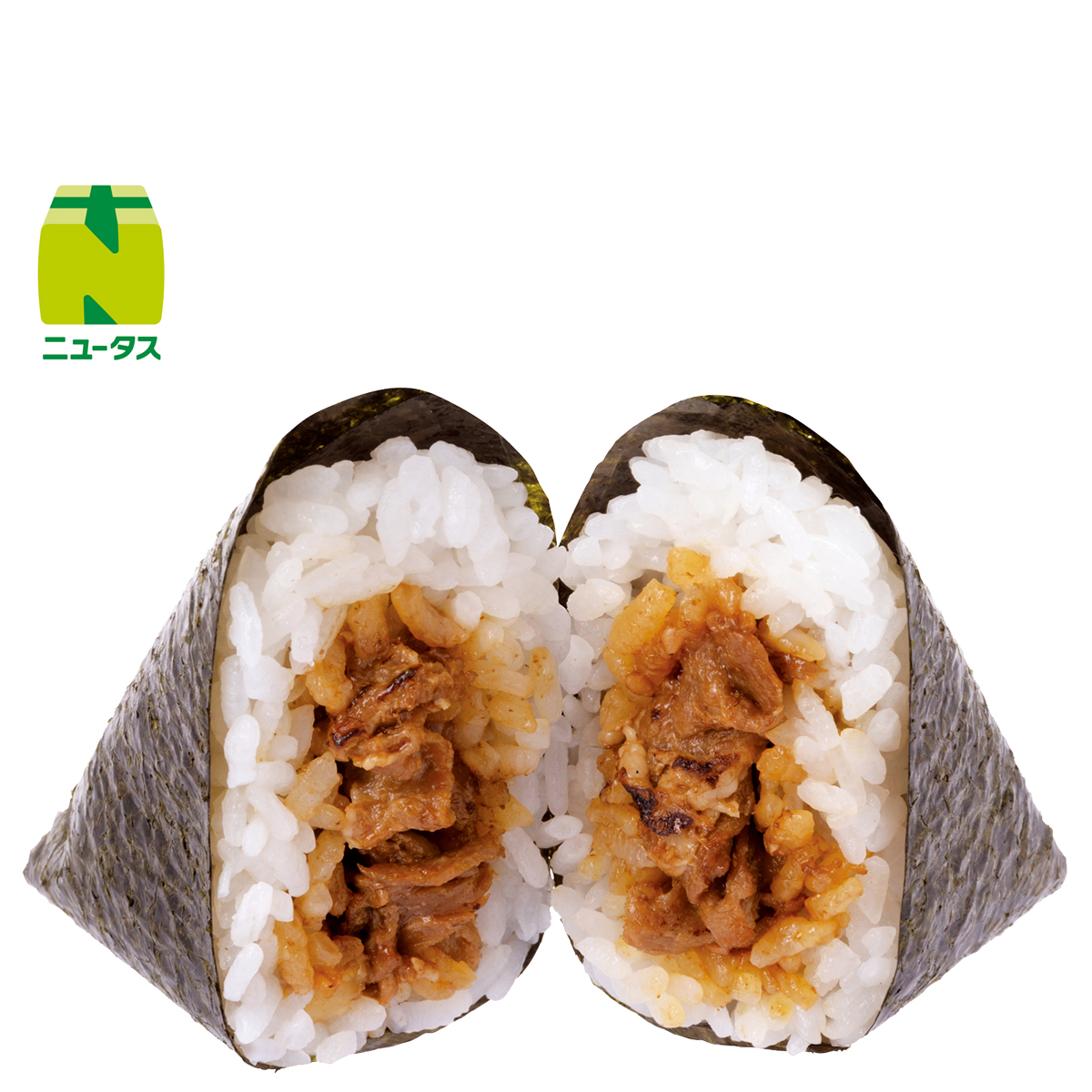 「手巻豚焼肉おにぎり（九州産黒豚使用）」（210円）