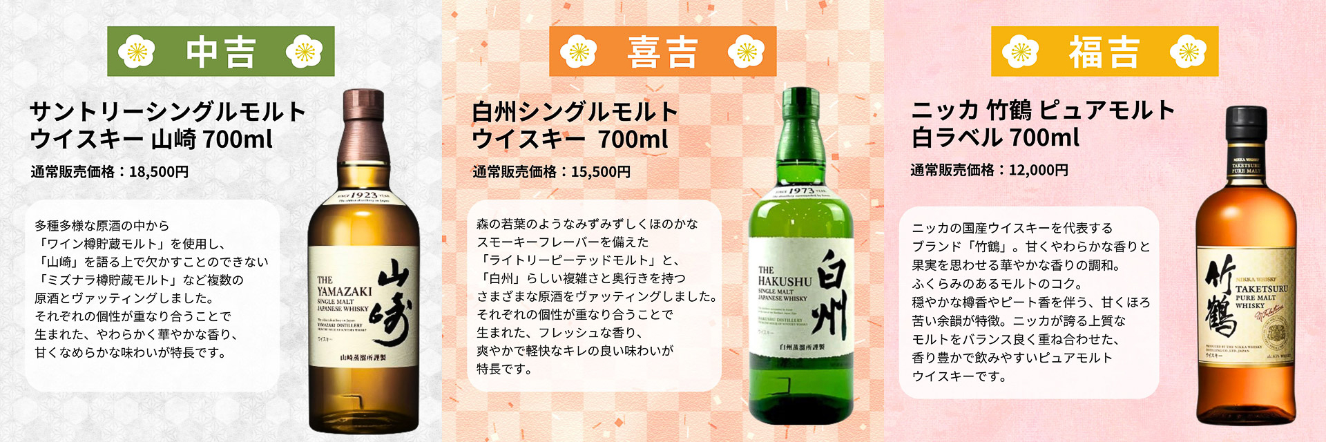 「中吉」～「福吉」