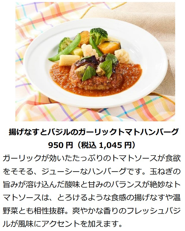 ハンバーグをガッツリと味わえる新メニュー