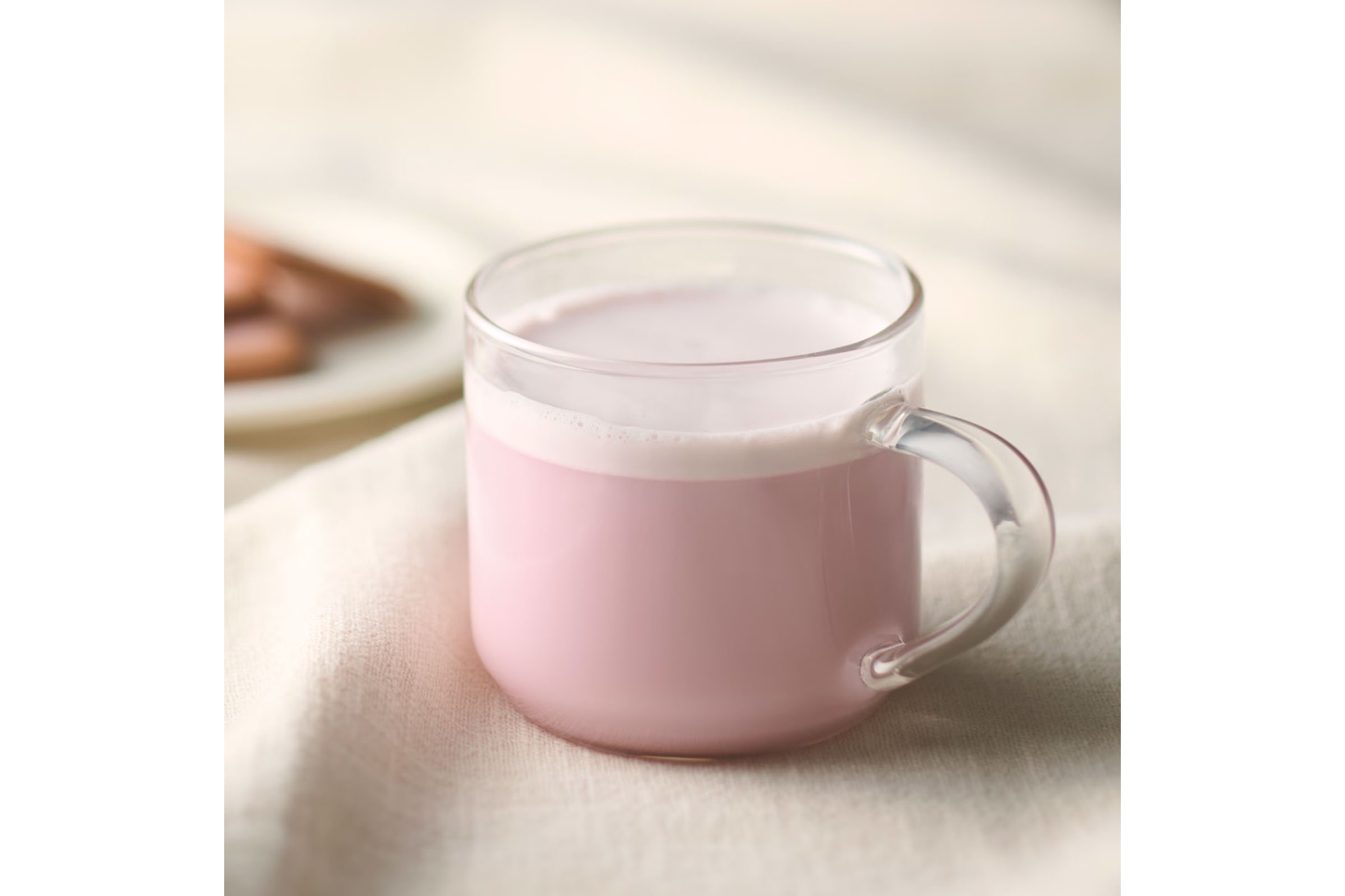 おうちで味わうカフェメニュー ふんわり桜ラテ