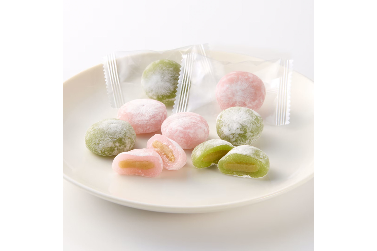 桜と抹茶のひとくち大福