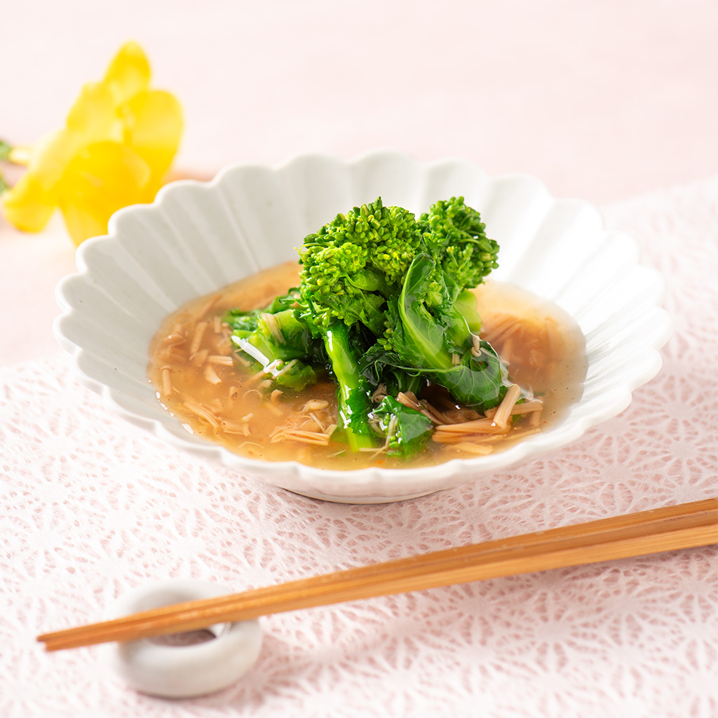 あんかけにして菜の花と合わせても今の季節にぴったりで美味しい