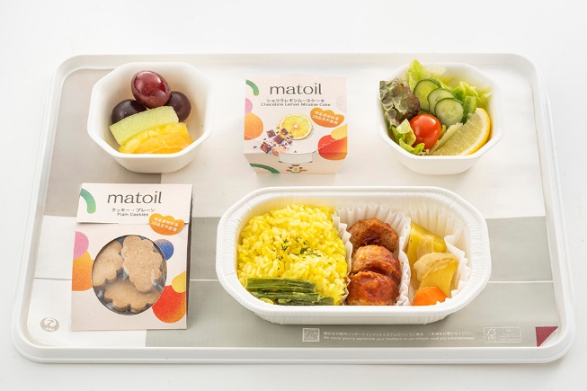 日本航空のアレルギー対応食で提供される「matoil」のデザート