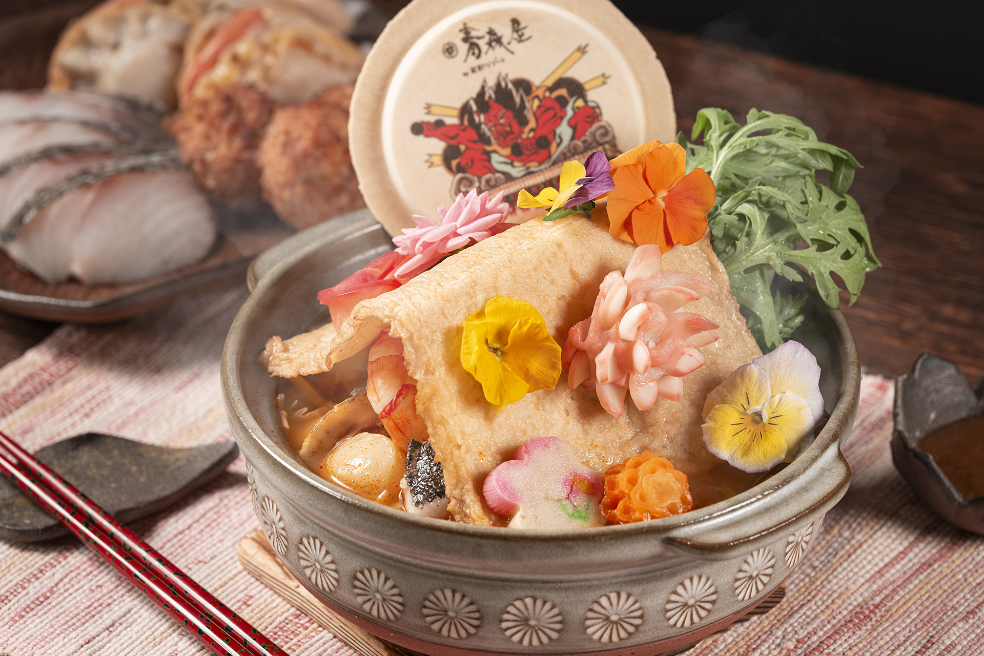 「青森ねぶた花笠鍋」（1600円）