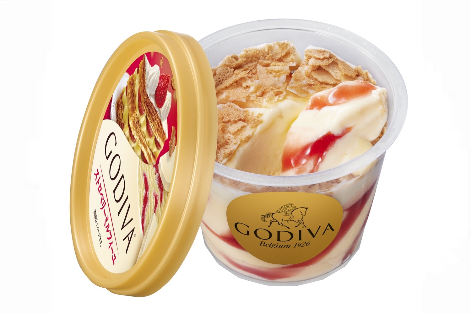 ゴディバ「ストロベリーミルフィーユ」