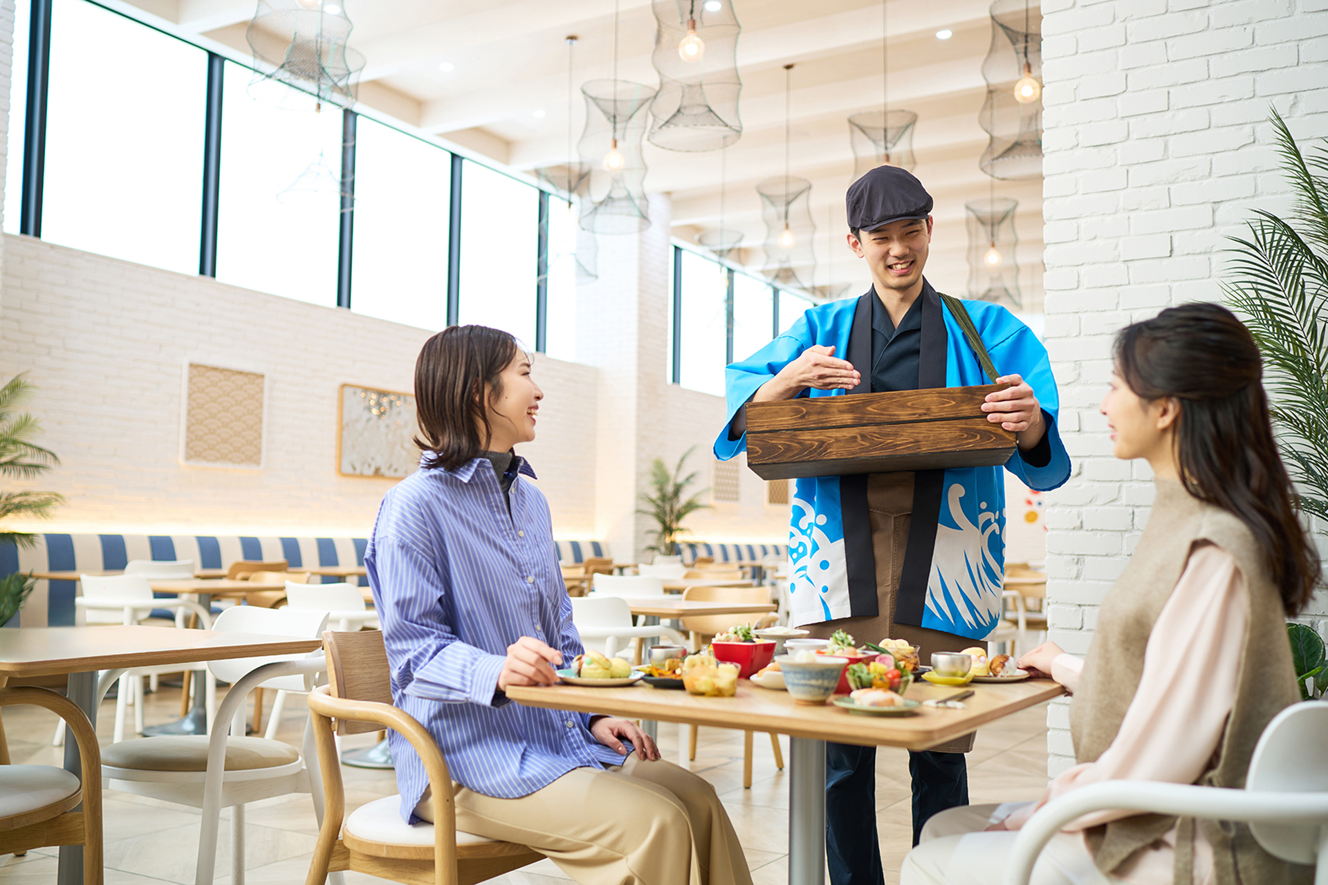 売り子に扮するいかめしレンジャー