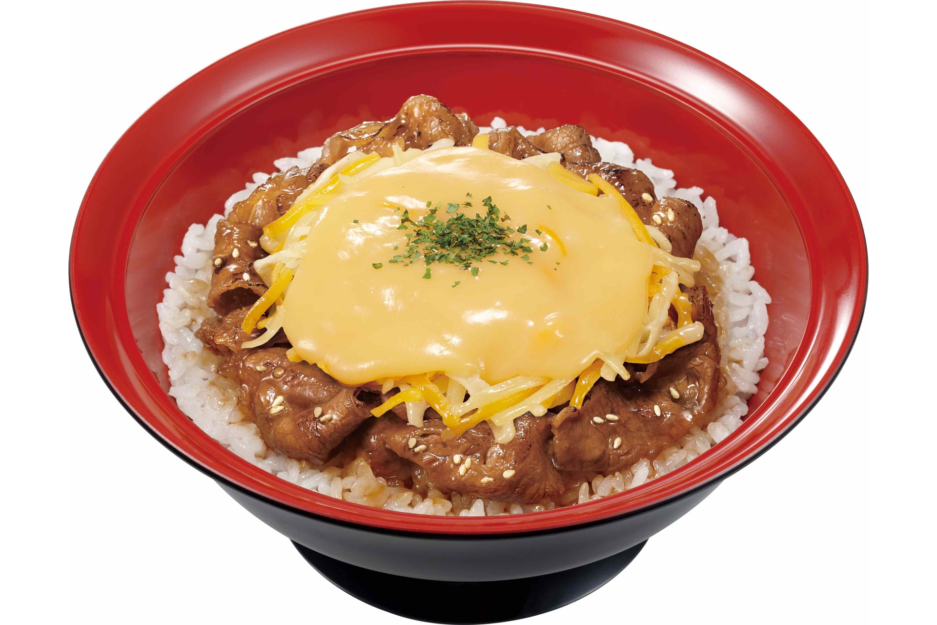 とろ～り3種のチーズ牛カルビ焼肉丼