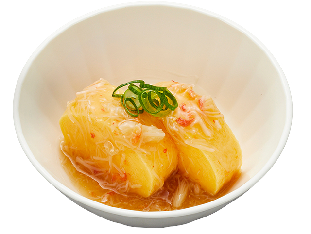 蟹あんかけ だし巻き玉子