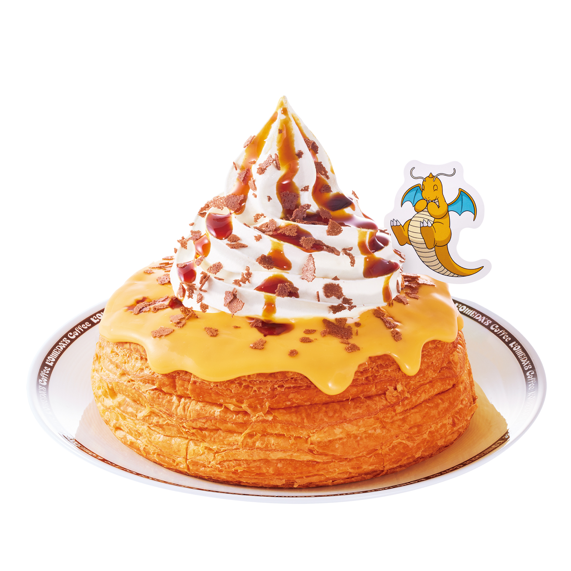 「カイリューのシロノワール カスタードプリン」（1280円～1340円）