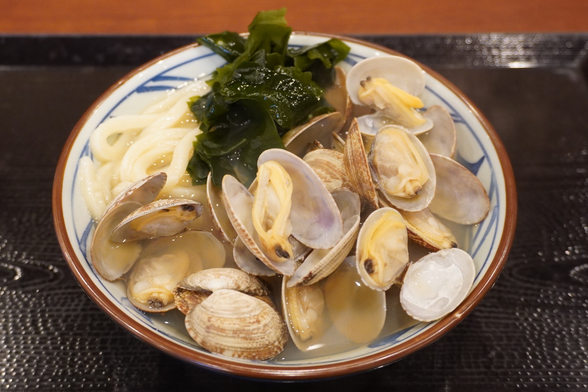 試食で提供された「山盛りあさりうどん」