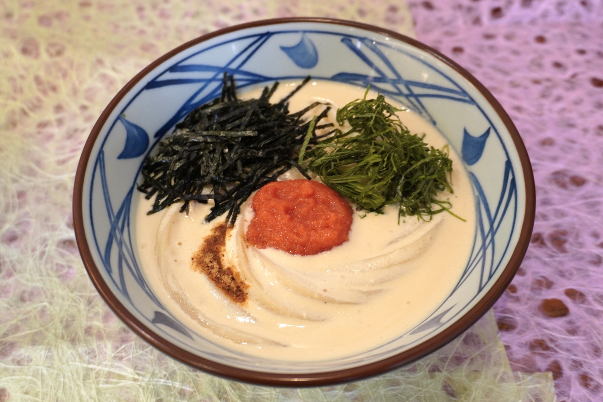 明太クリームうどん