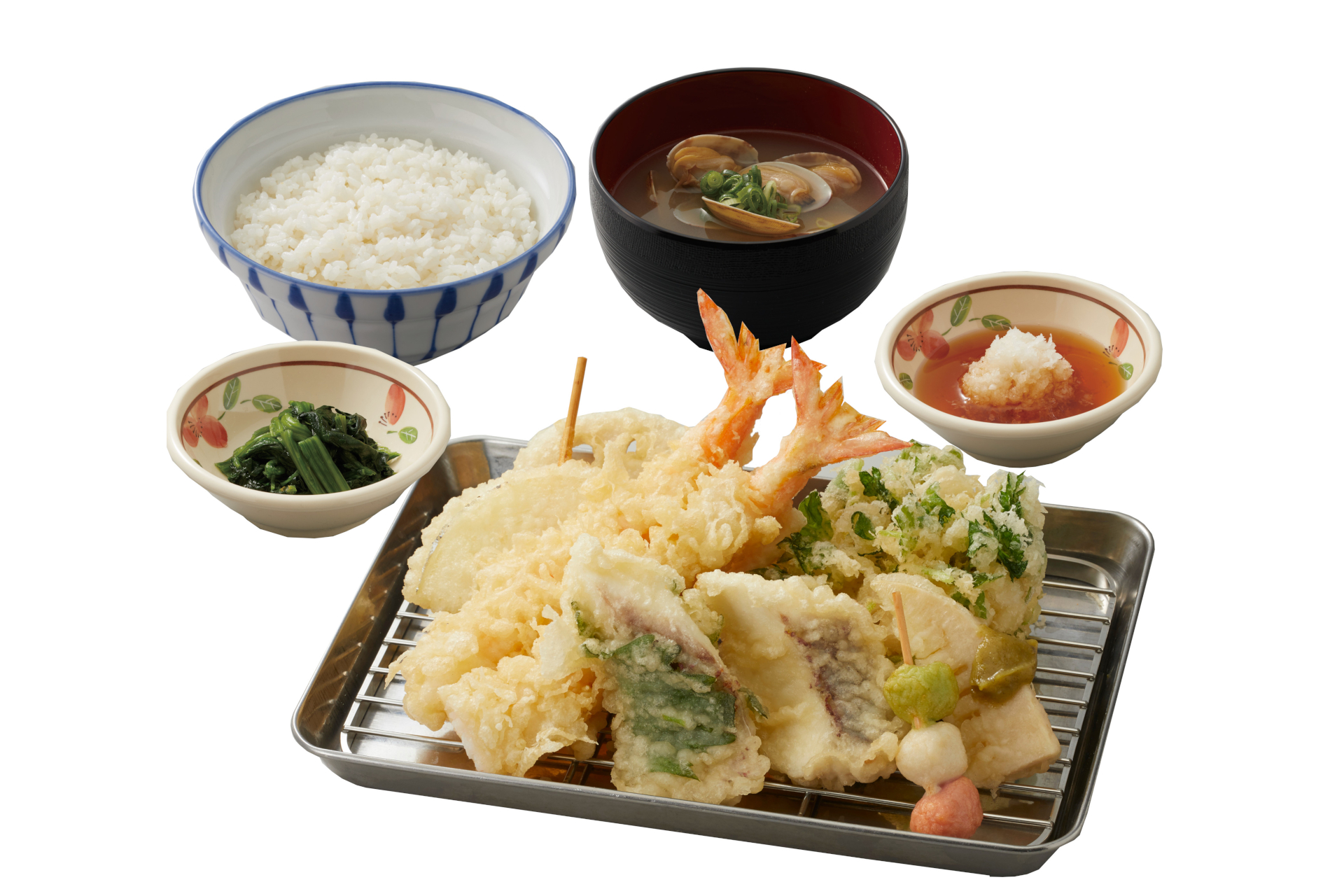 「真鯛と筍の春らんまん天ぷら定食」（1790円）