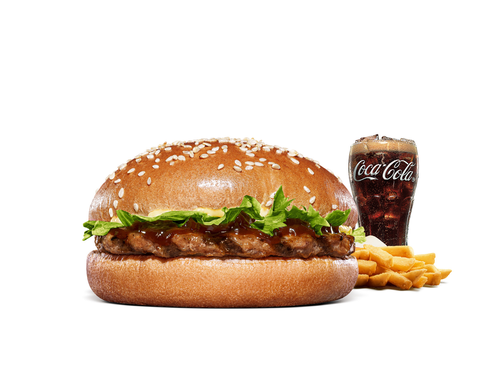 BBQレタスバーガー セット