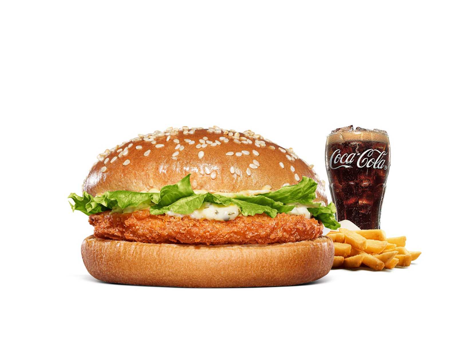 タルタルチキンバーガー セット