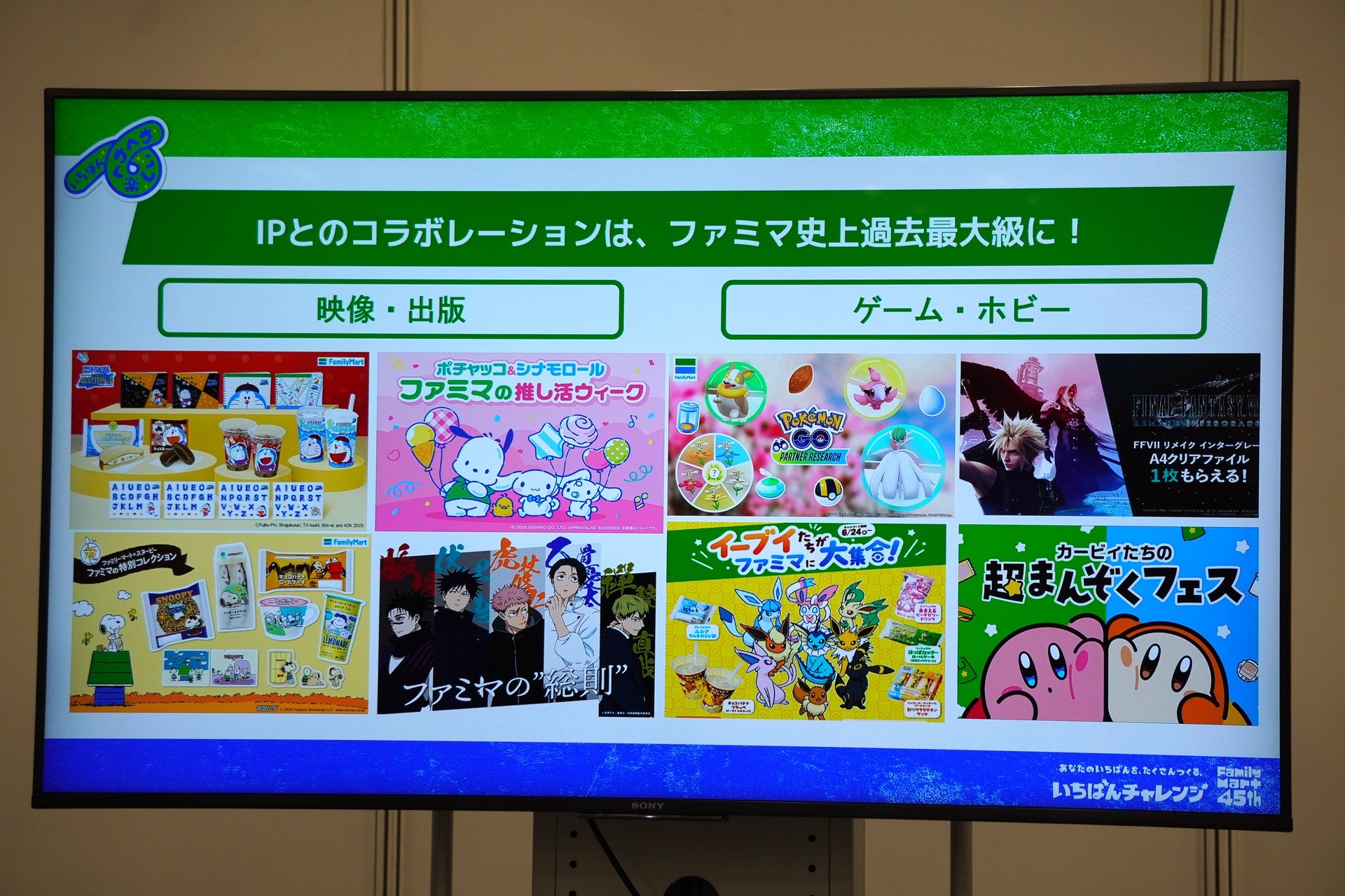 アニメやゲームなどのキャラクターとのコラボレーションはファミマ史上最大級に