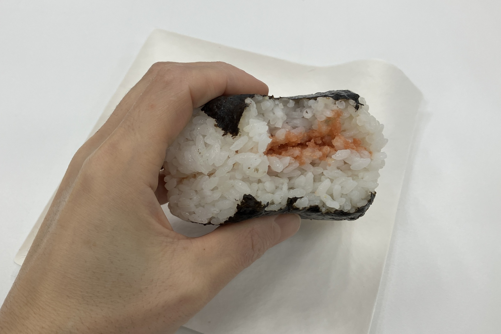 「明太子と鮭マヨネーズ」の中身