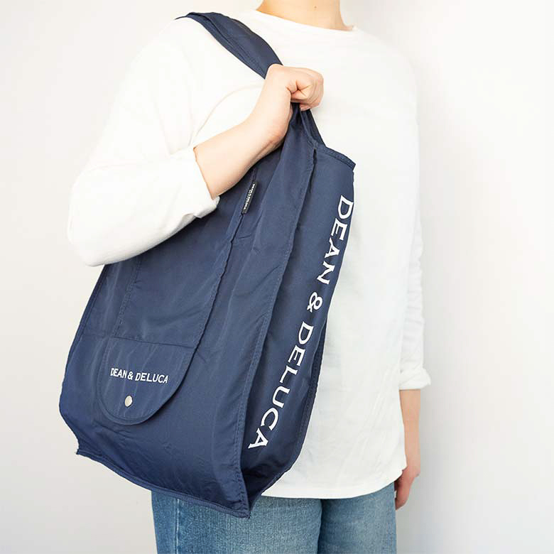 DEAN ＆ DELUCA「ショッピングバッグ」［岡山限定］ネイビー