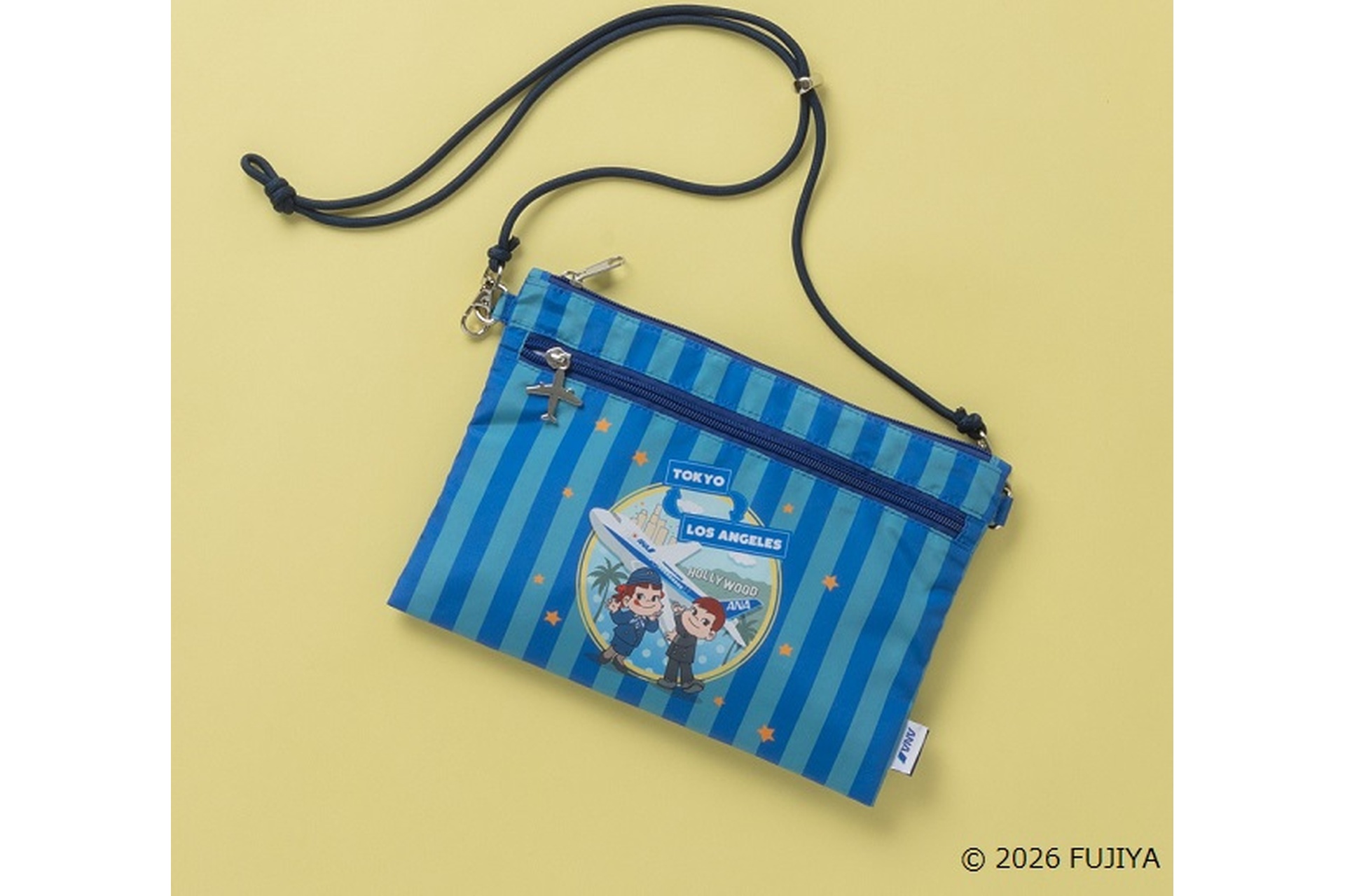 ＜ANAオリジナル＞PEKO for ANA ポーチ（ショルダー付き、LA）