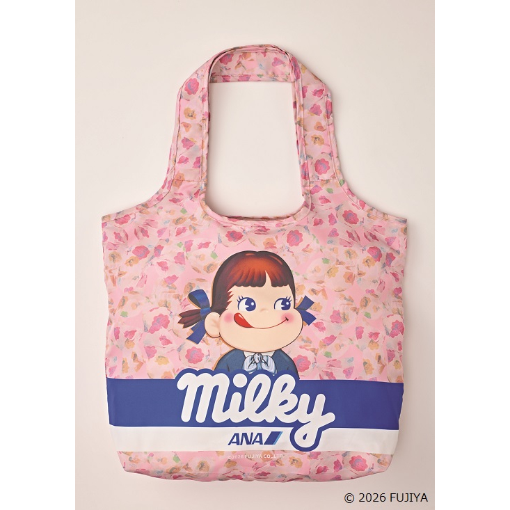 ＜ANAオリジナル＞PEKO for ANA milky パッカブルエコバッグ