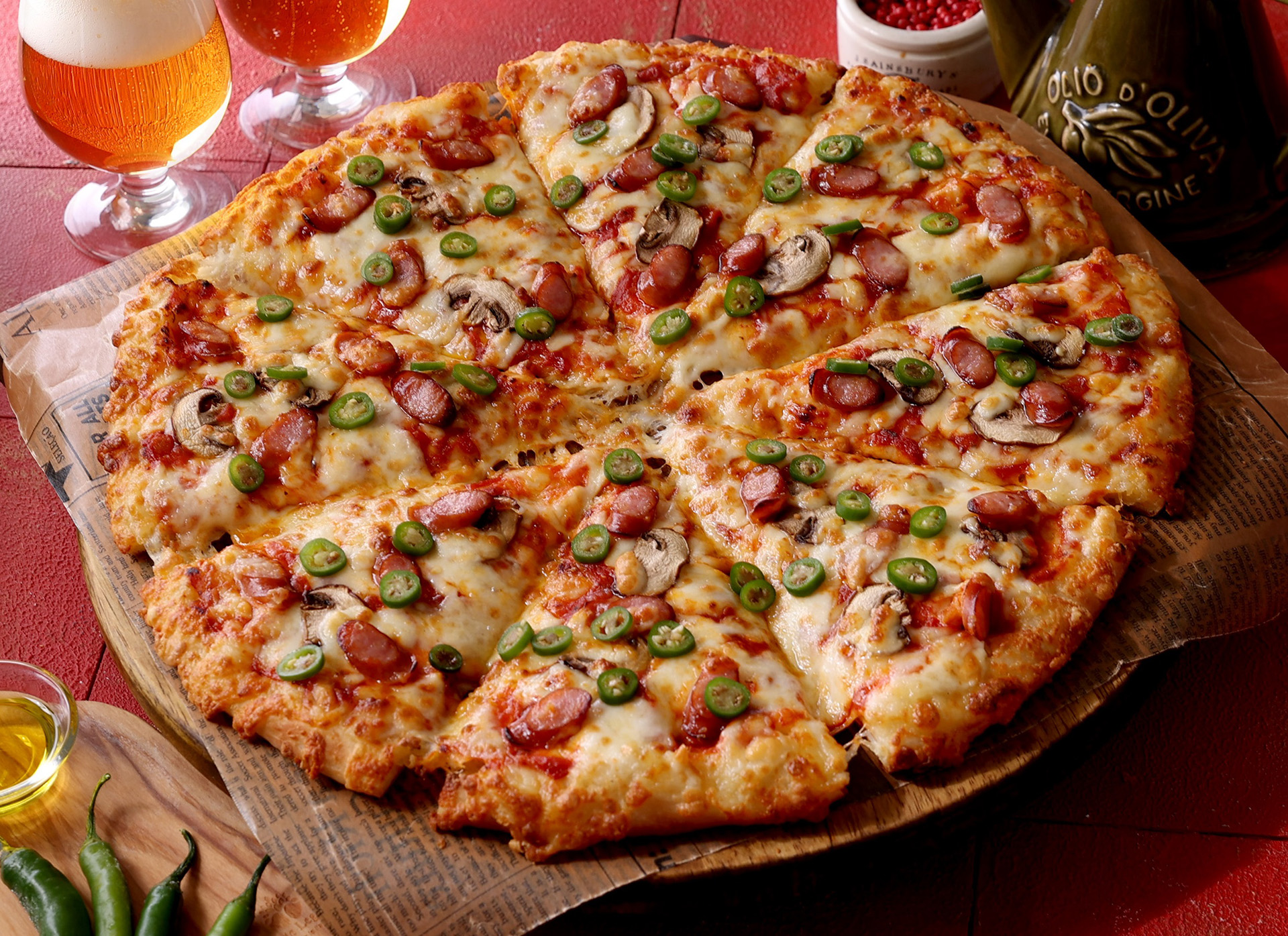 【大辛/唐辛子2倍】（P 2060円～、M 2380円～、L 3800円～）