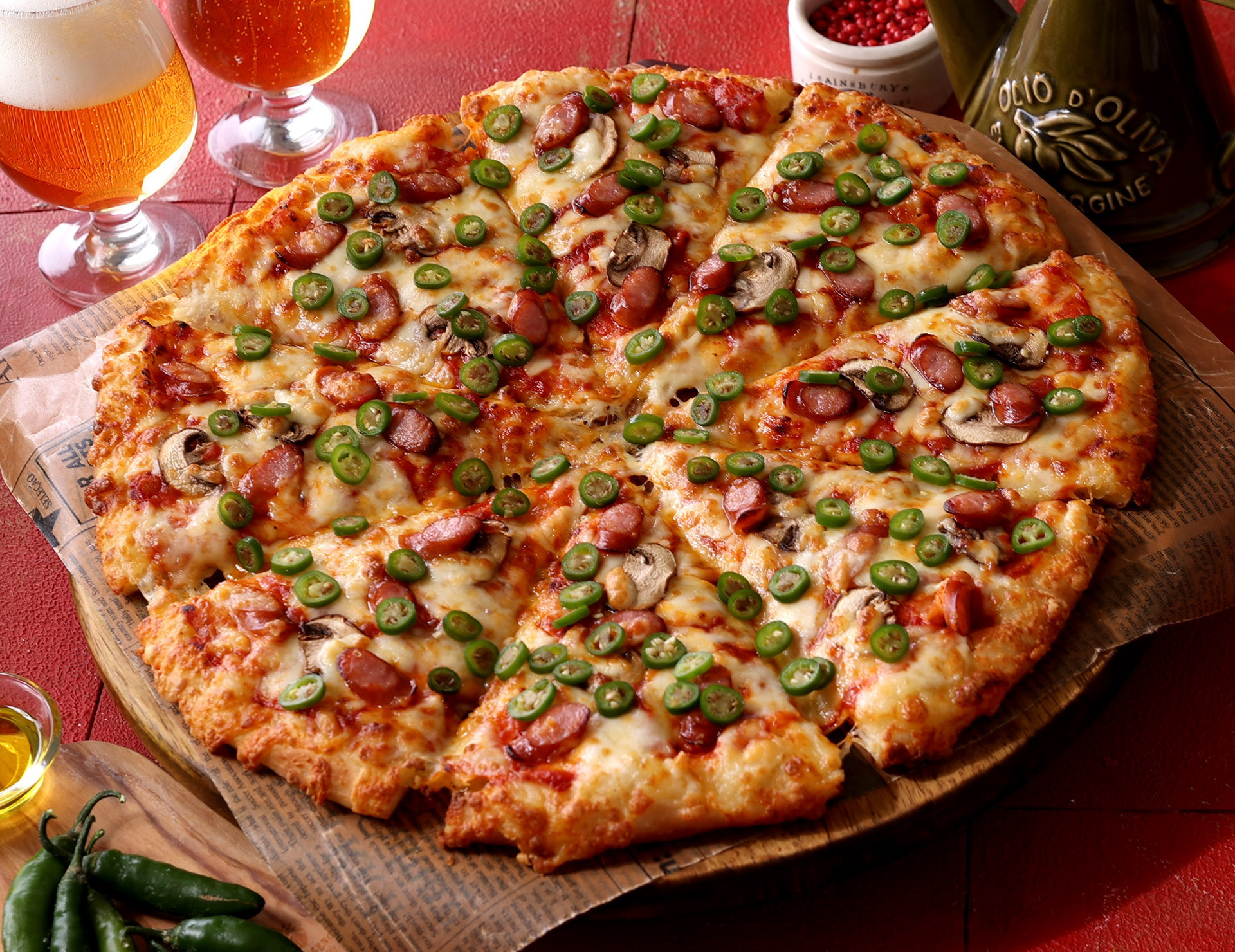 【鬼辛/唐辛子4倍】（P 2220円～、M 2580円～、L 4120円～）