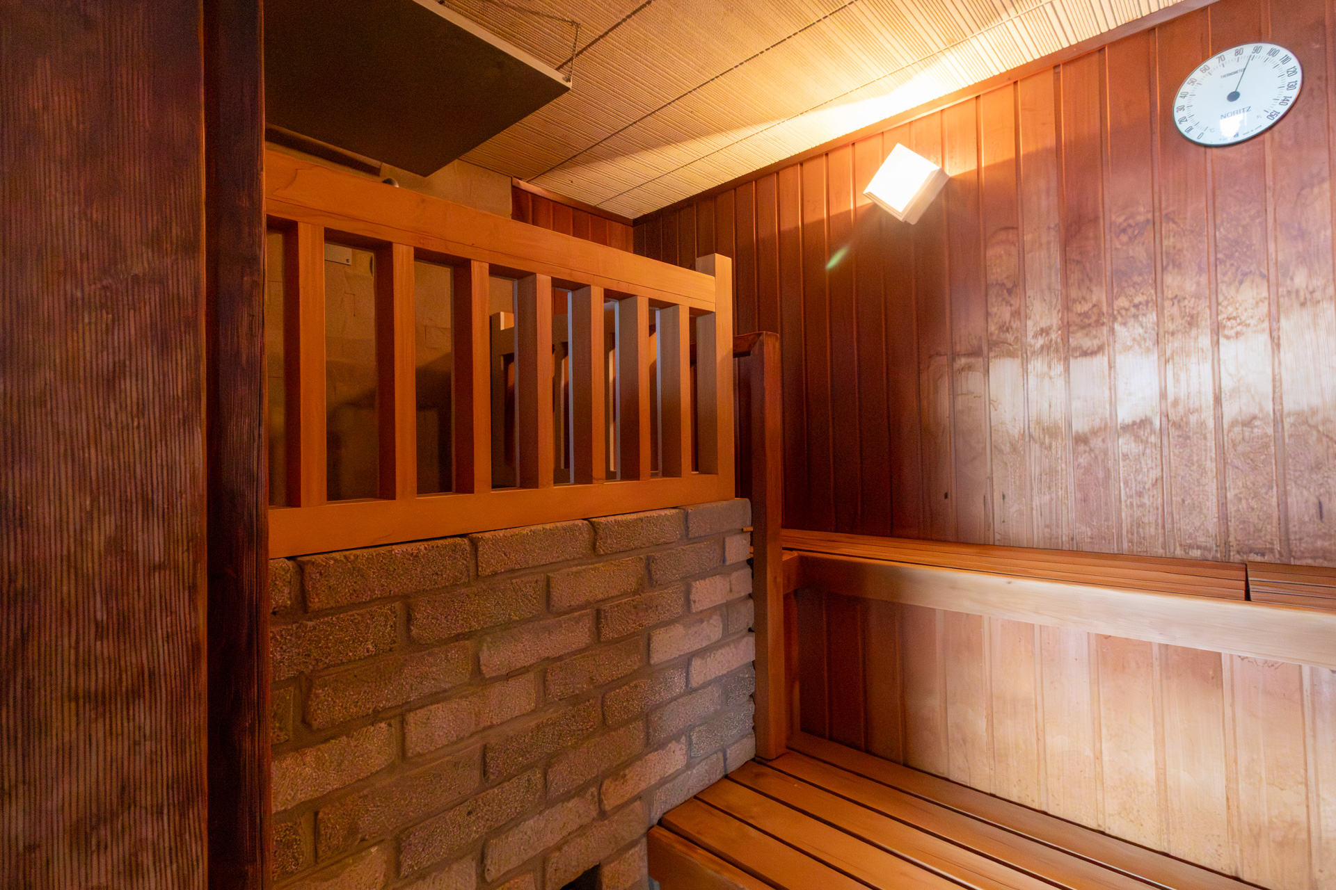 オートロウリュウ機能を備えたサウナと水風呂