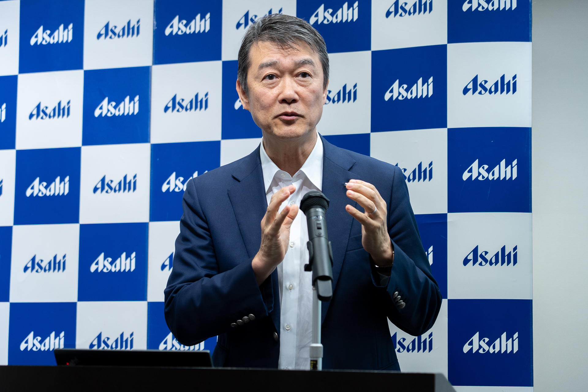 酵母エキス事業などについて語る川原社長