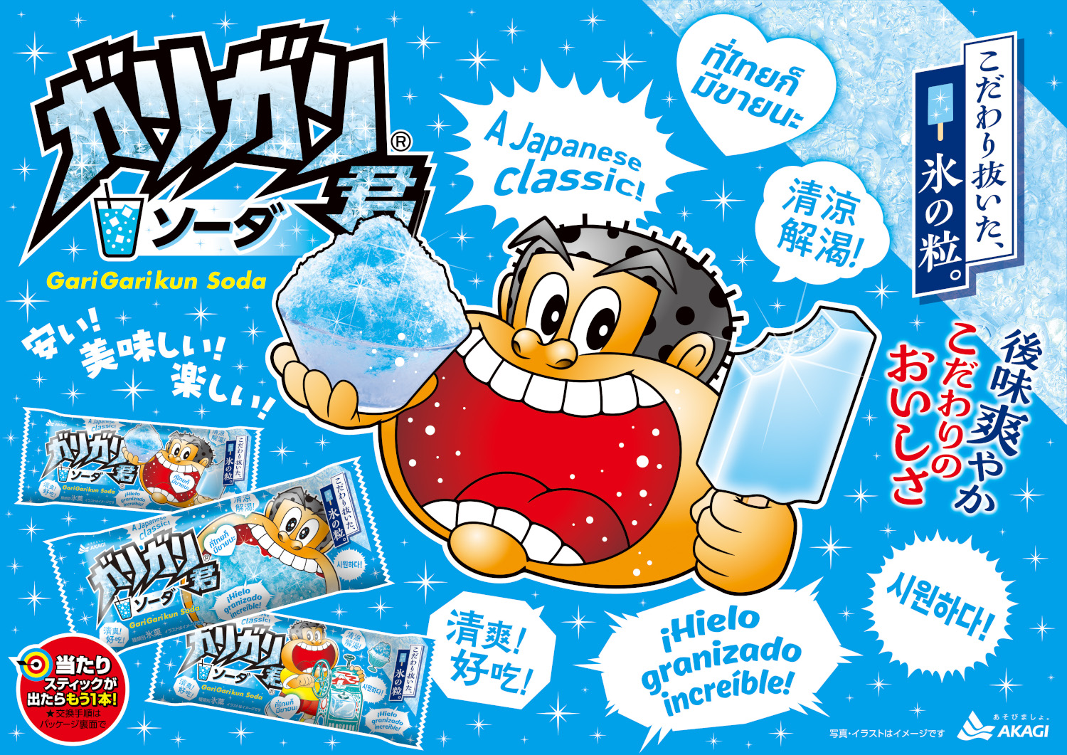 赤城乳業「ガリガリ君ソーダ（多言語パッケージ）」