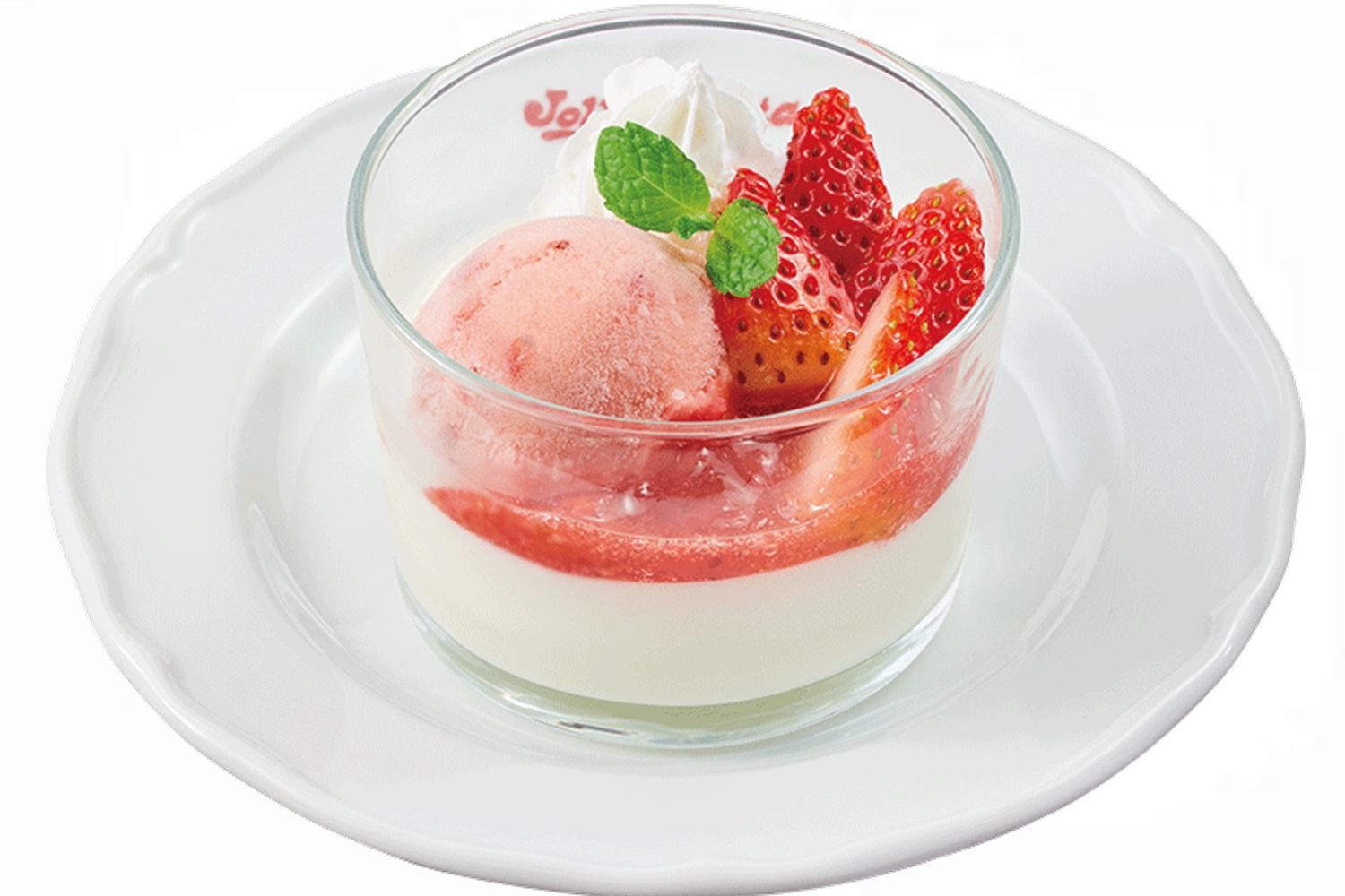 「苺のグラスドルチェ」（429円）