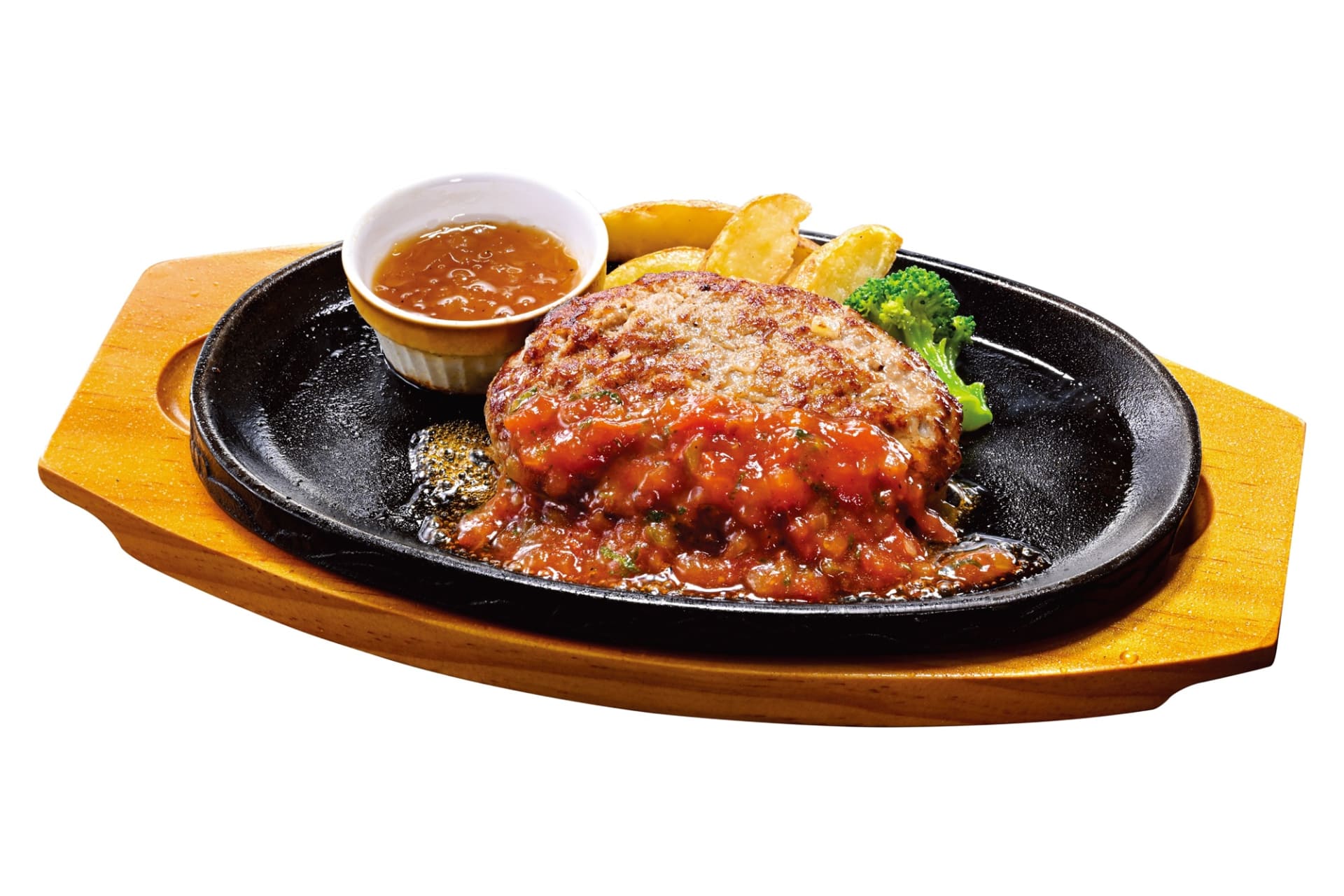 「トマトサルサ手ごねハンバーグ（150g）」（1045円）