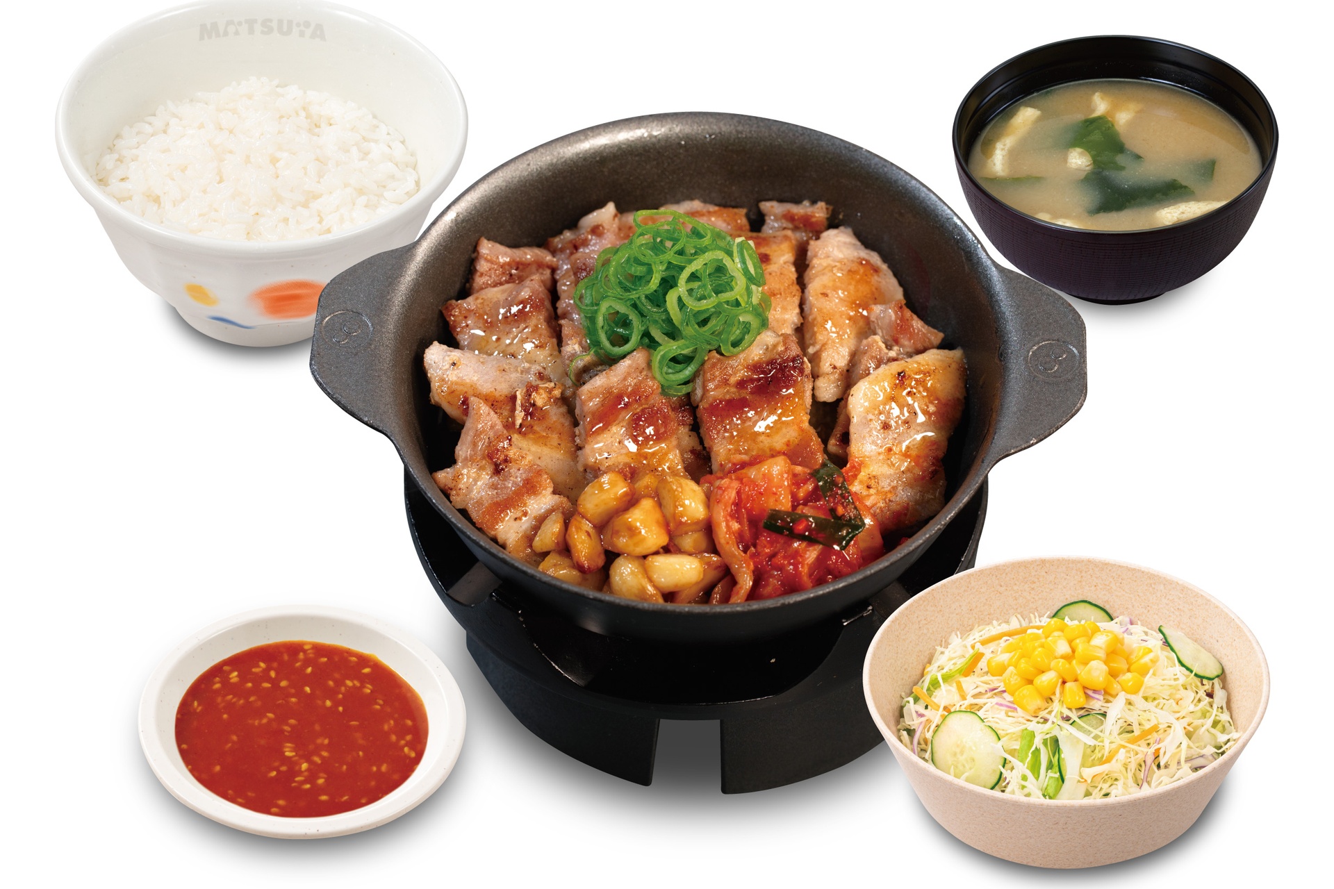 サムギョプサル風極厚豚カルビ焼肉定食