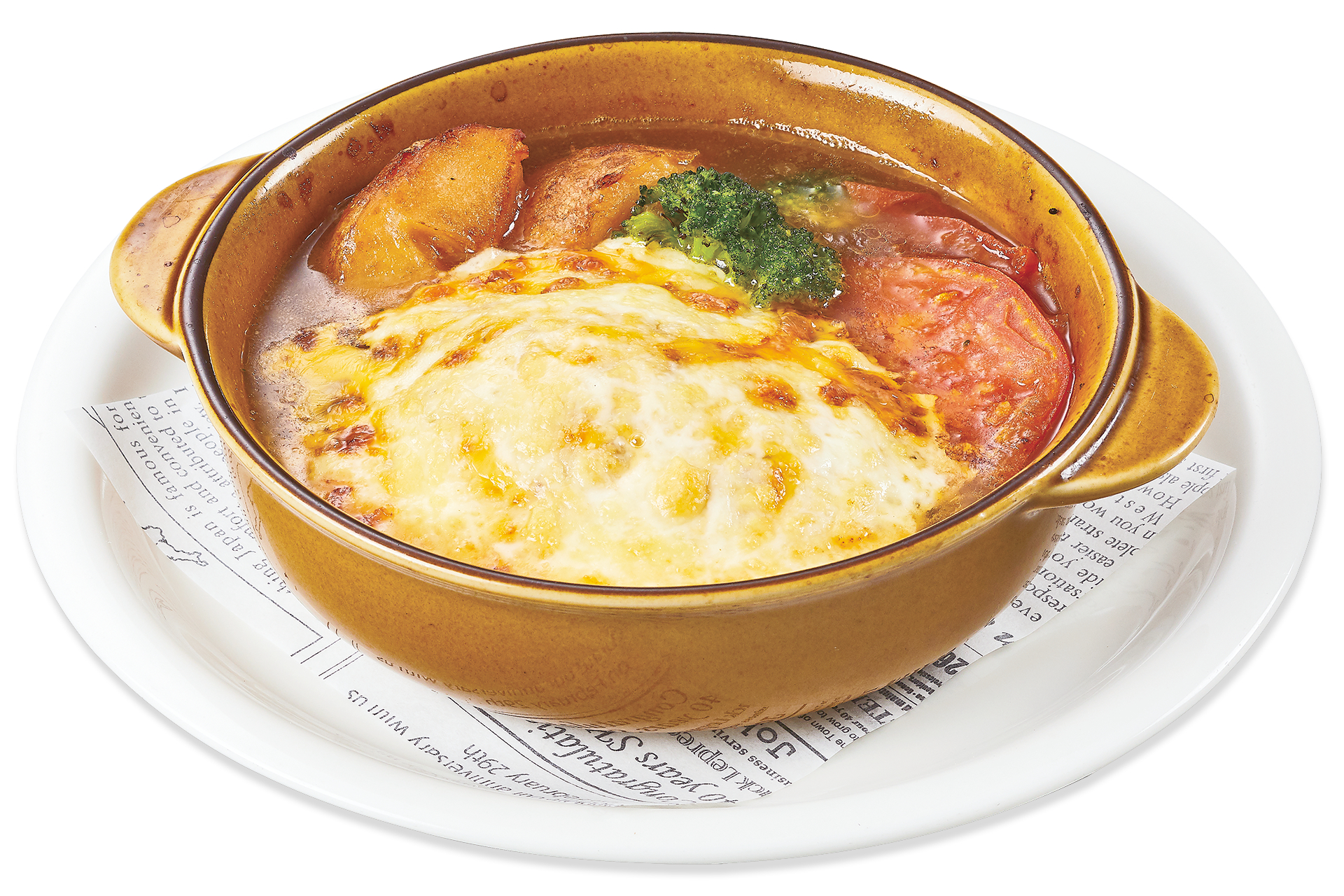 “黒毛和牛＆国産黒豚”幸せのハンバーグ ～あめ色玉ねぎスープ仕立て～