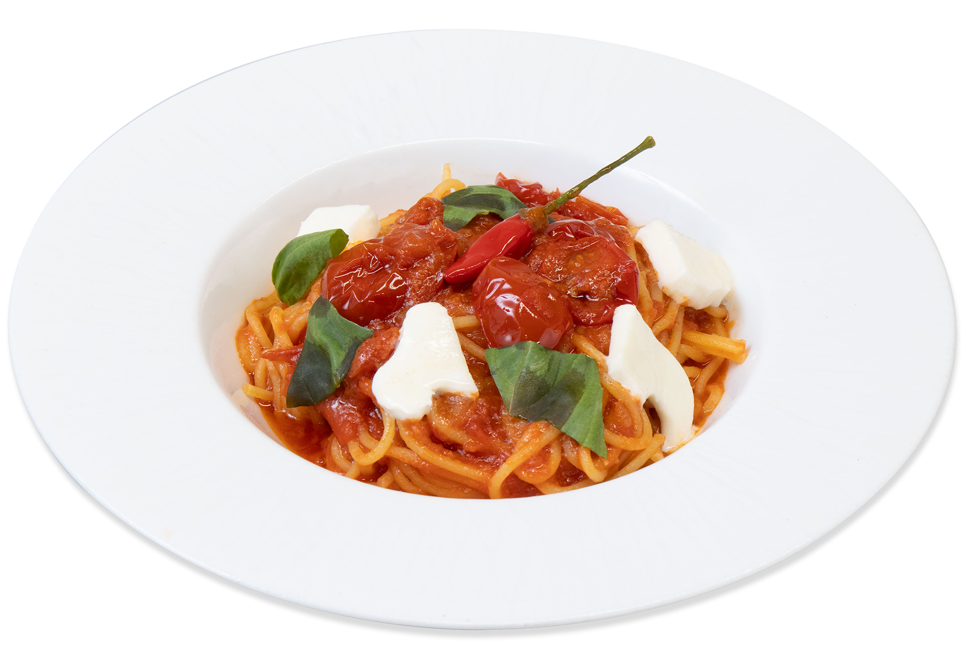 フレッシュモッツァレラとポモドーロのパスタ