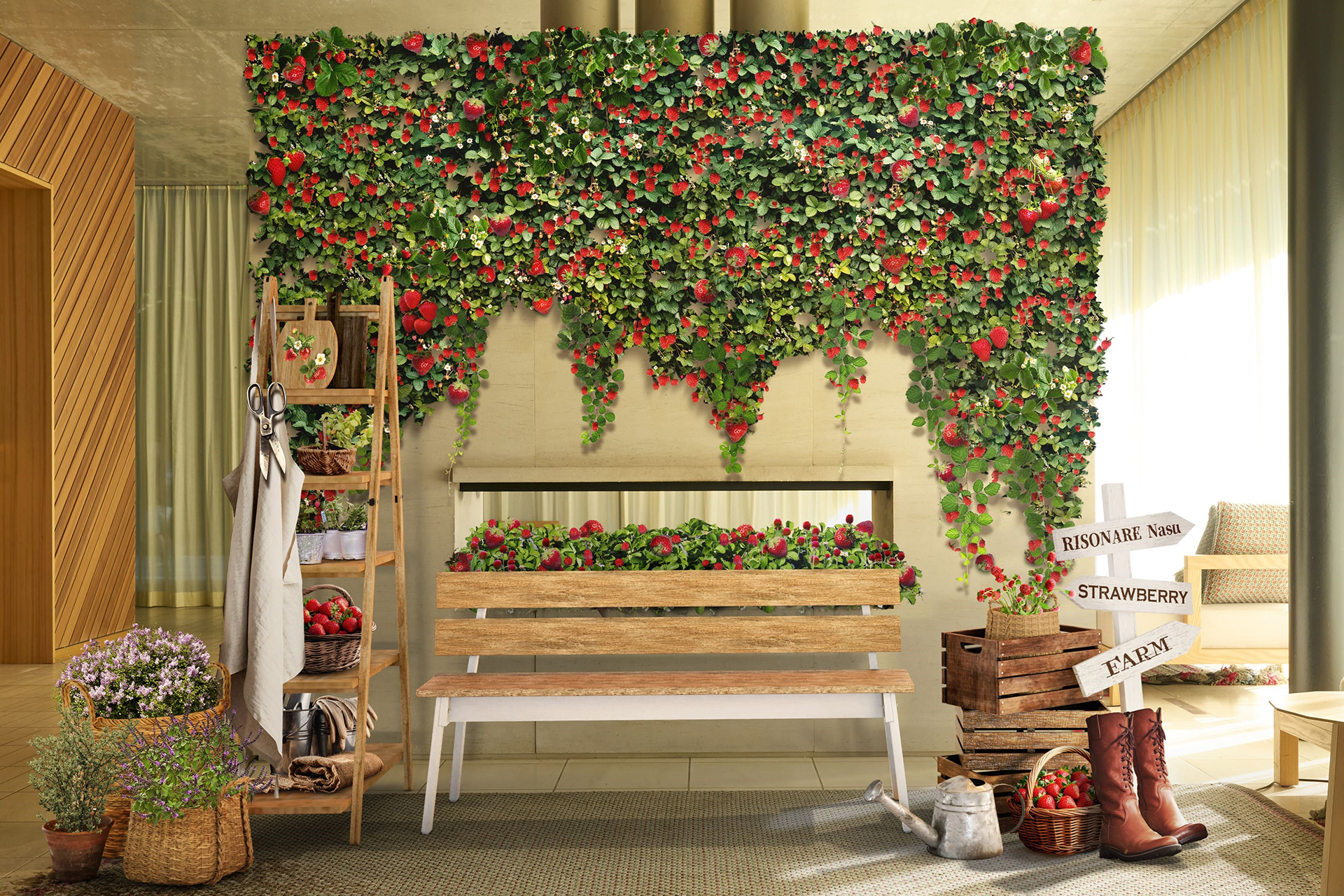 いちごで彩ったレセプション