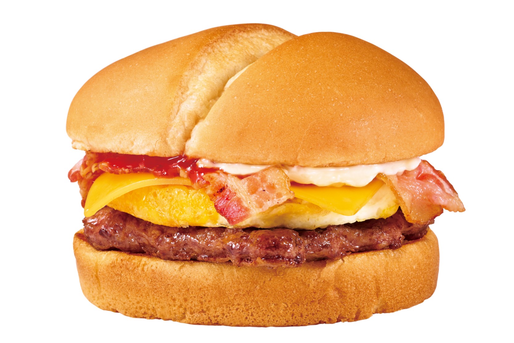 エッグ＆ベーコンチーズビーフバーガー